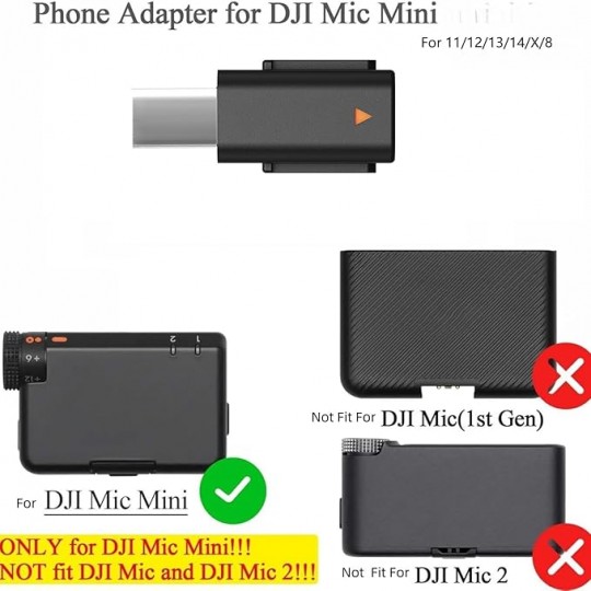 Adaptador para teléfono móvil DJI Mic Mini (Lightning)