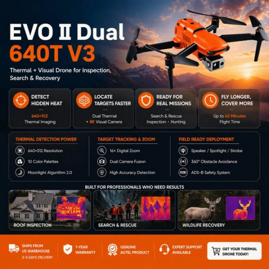 Autel EVO II Dual 640T V3 Enterprise