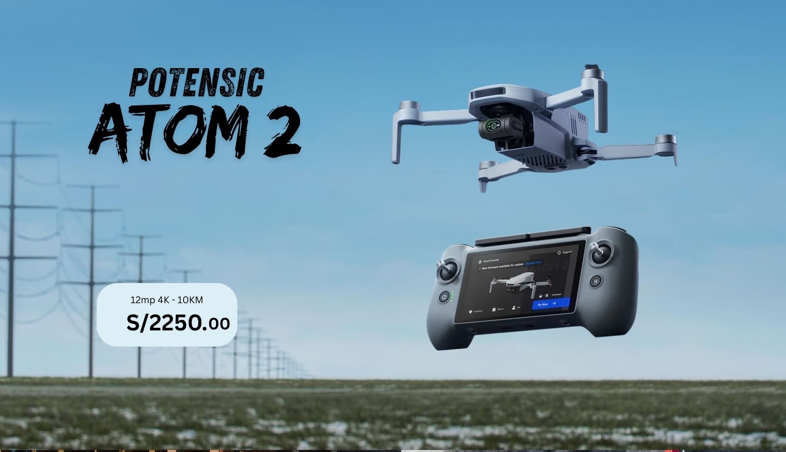 DRONE POTENSIC ATOM 2 SMART CONTROLLER - DRONES PERU